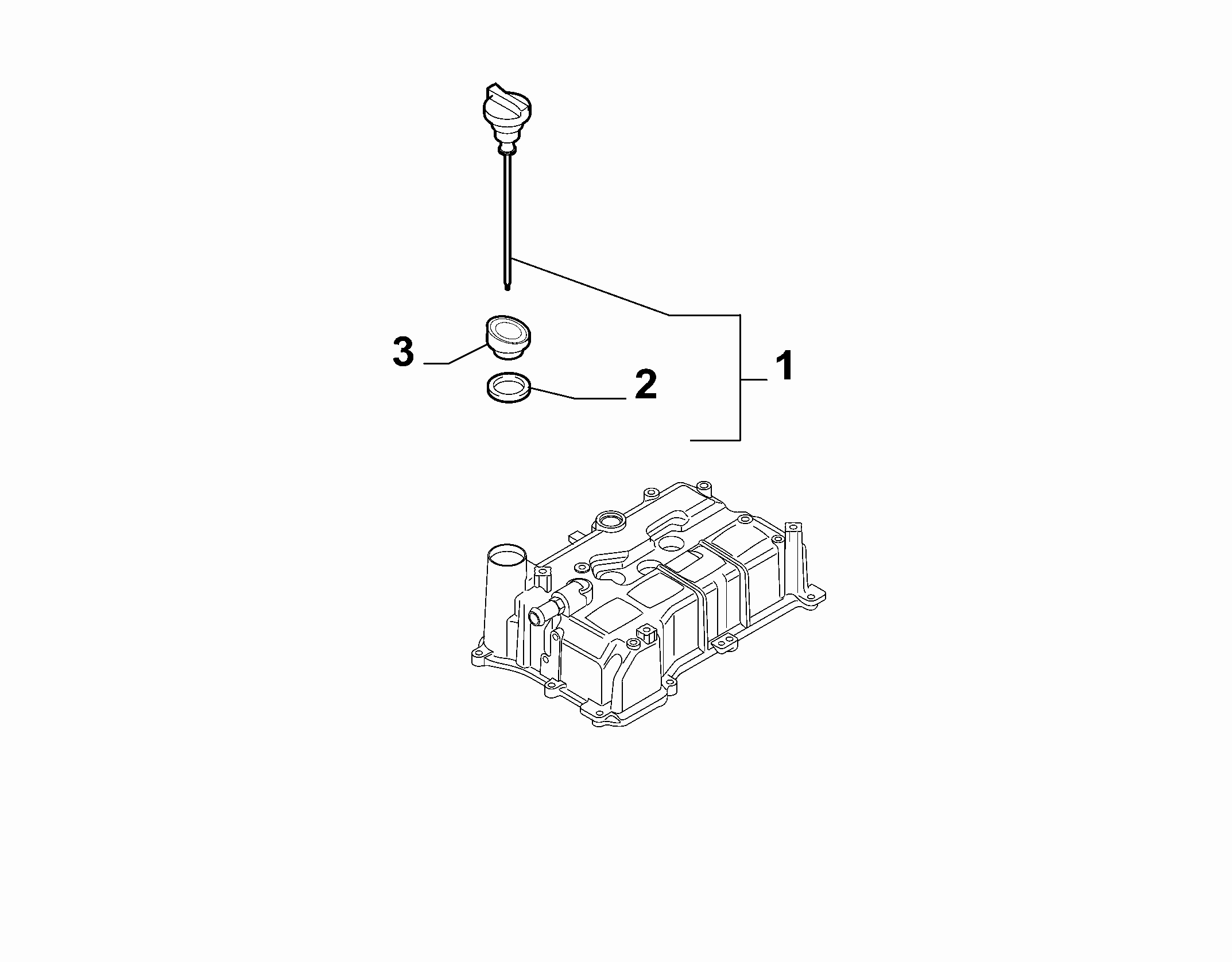 10301-060 DIP STICK, CAP, TRANSMITTER AND PRESSURE ROD