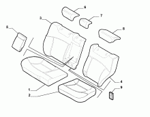 70615/06 REAR SEAT LINING