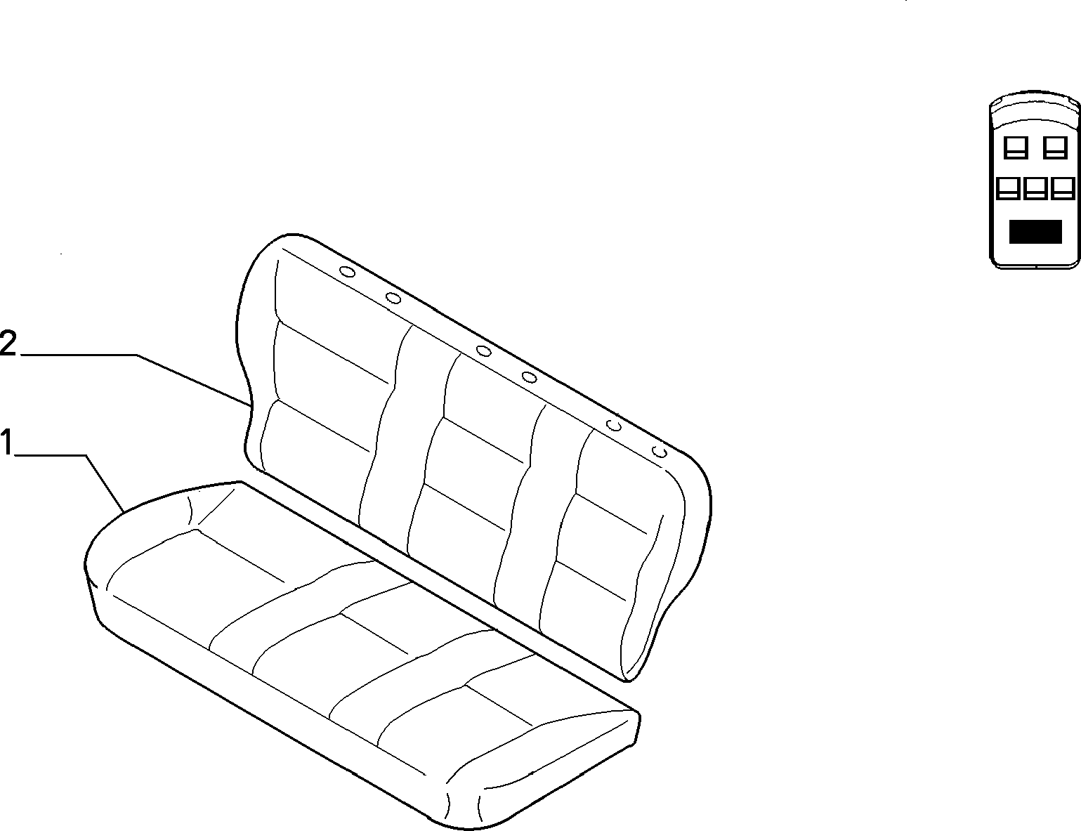 70615/00 REAR SEAT LINING