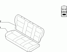 70615/00 REAR SEAT LINING