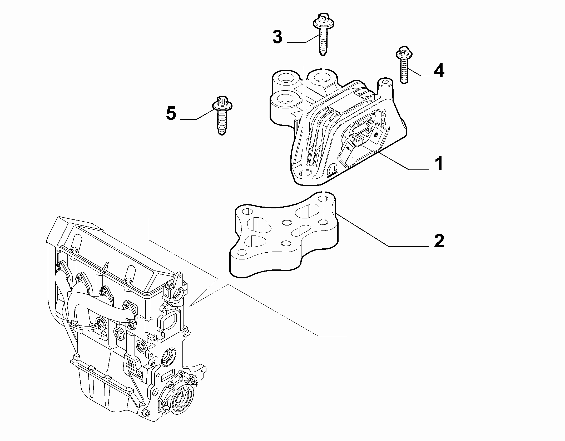 10002-020 GEARBOX INLET SCREW ANCHOR SUSPENSION