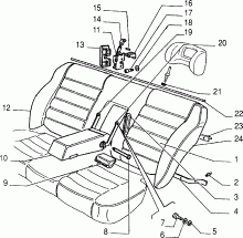 70613/00 REAR SEAT 