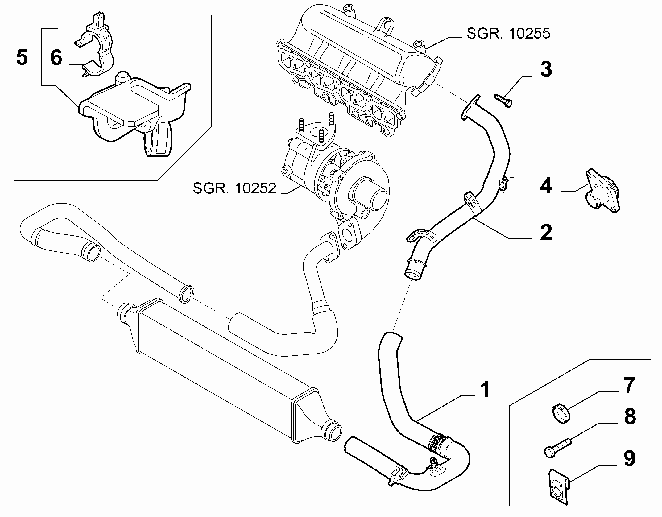 10247-020 COOLER PIPING SUCTION DUCT