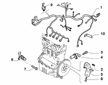 10226-040 ENGINE HARNESS AND SUPPORTS