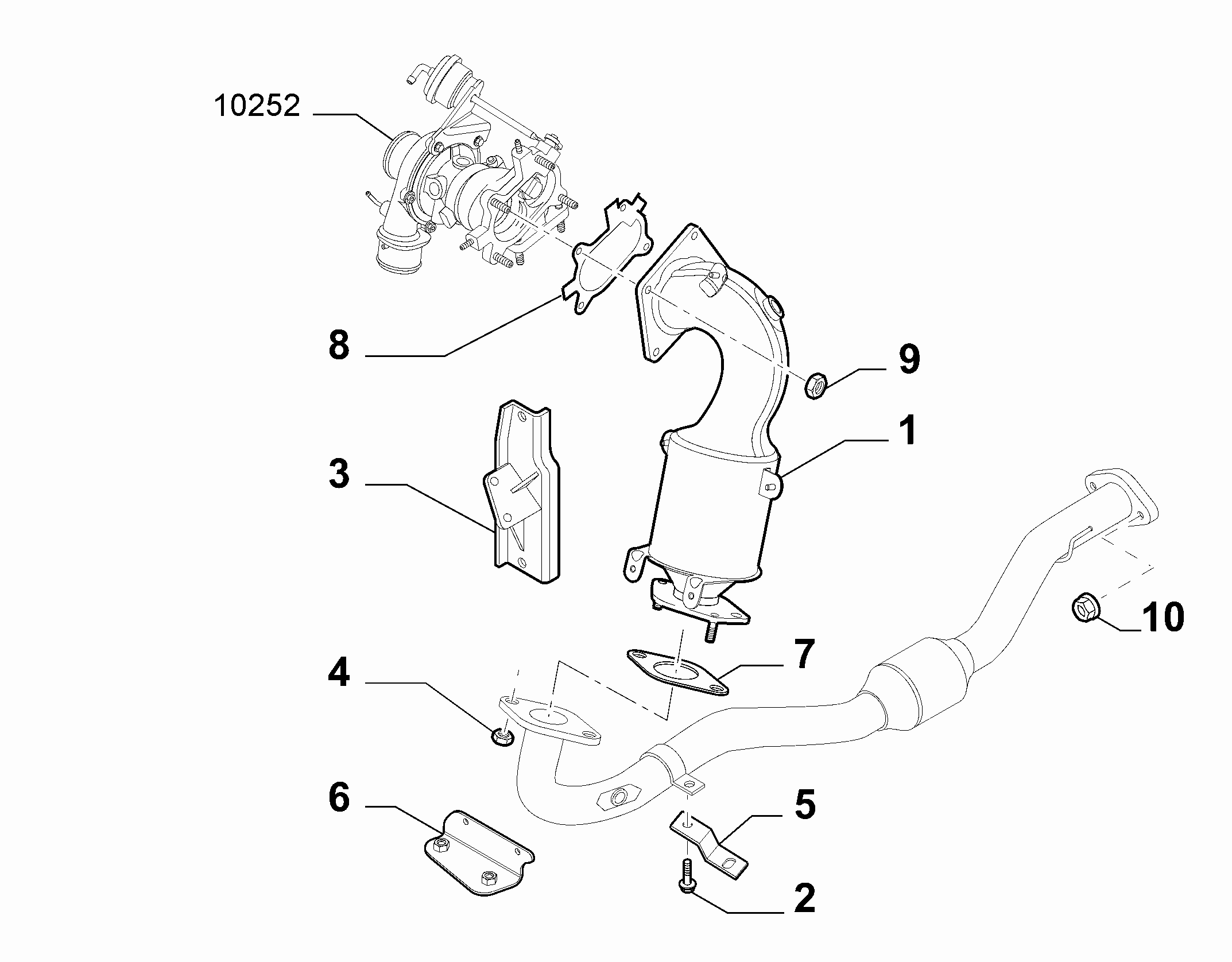 10258-010 FRONT PIPING
