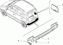 70004-040 REAR CRASH BOX