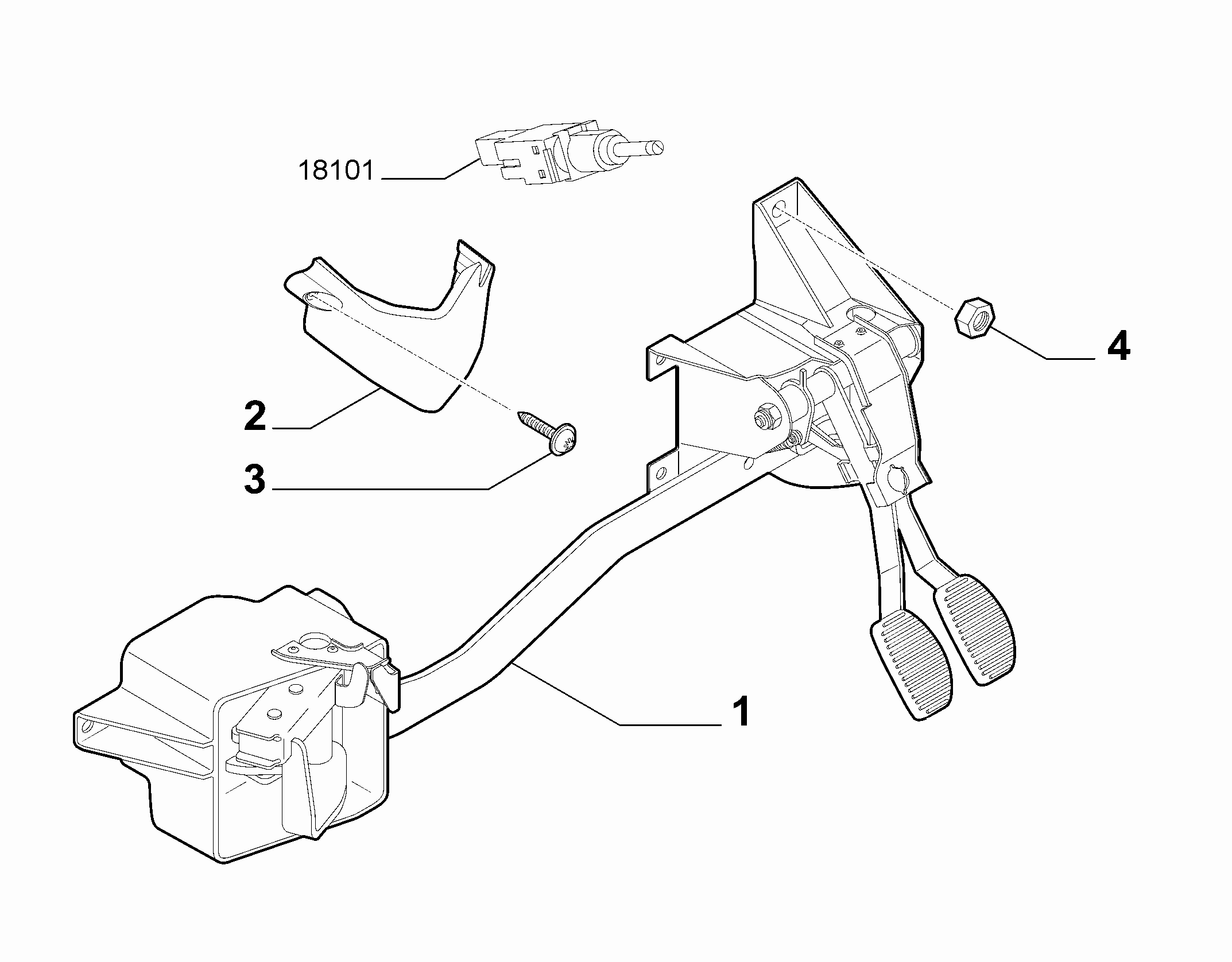 33101-010 RUDDER BAR