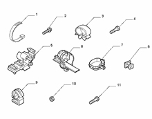 55527-030 PASSENGER COMPARTMENT AND REAR CABLE SET FASTENERS