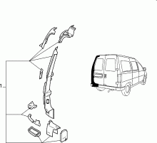 70020/00 КУЗОВ, ОБЛИЦОВКИ (ЗАДНЯЯ ЧАСТЬ)