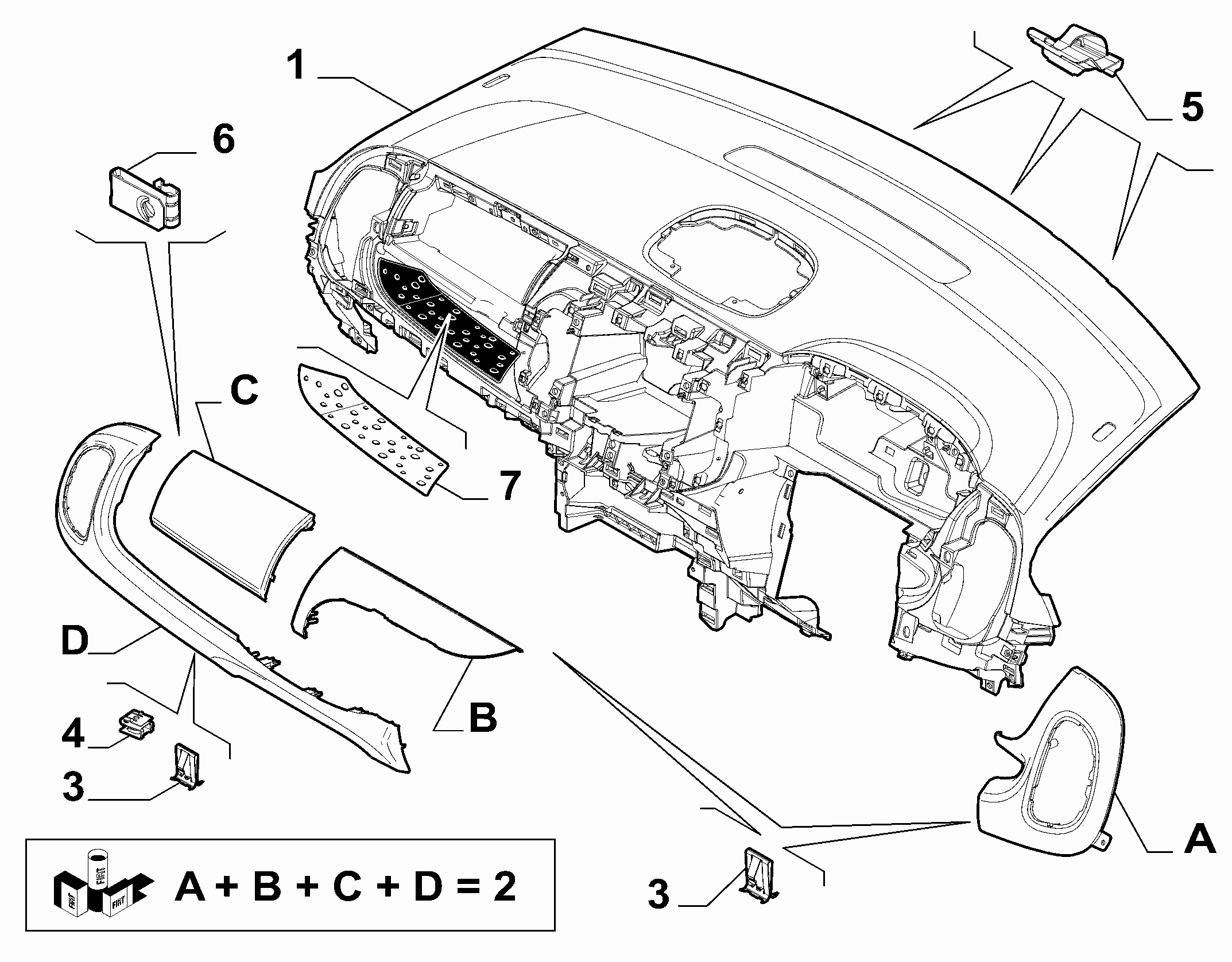 70502-010 DASHBOARD INSTRUMENT HOLDER