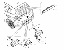 55401-040 REVERSE FOG TAIL LAMP