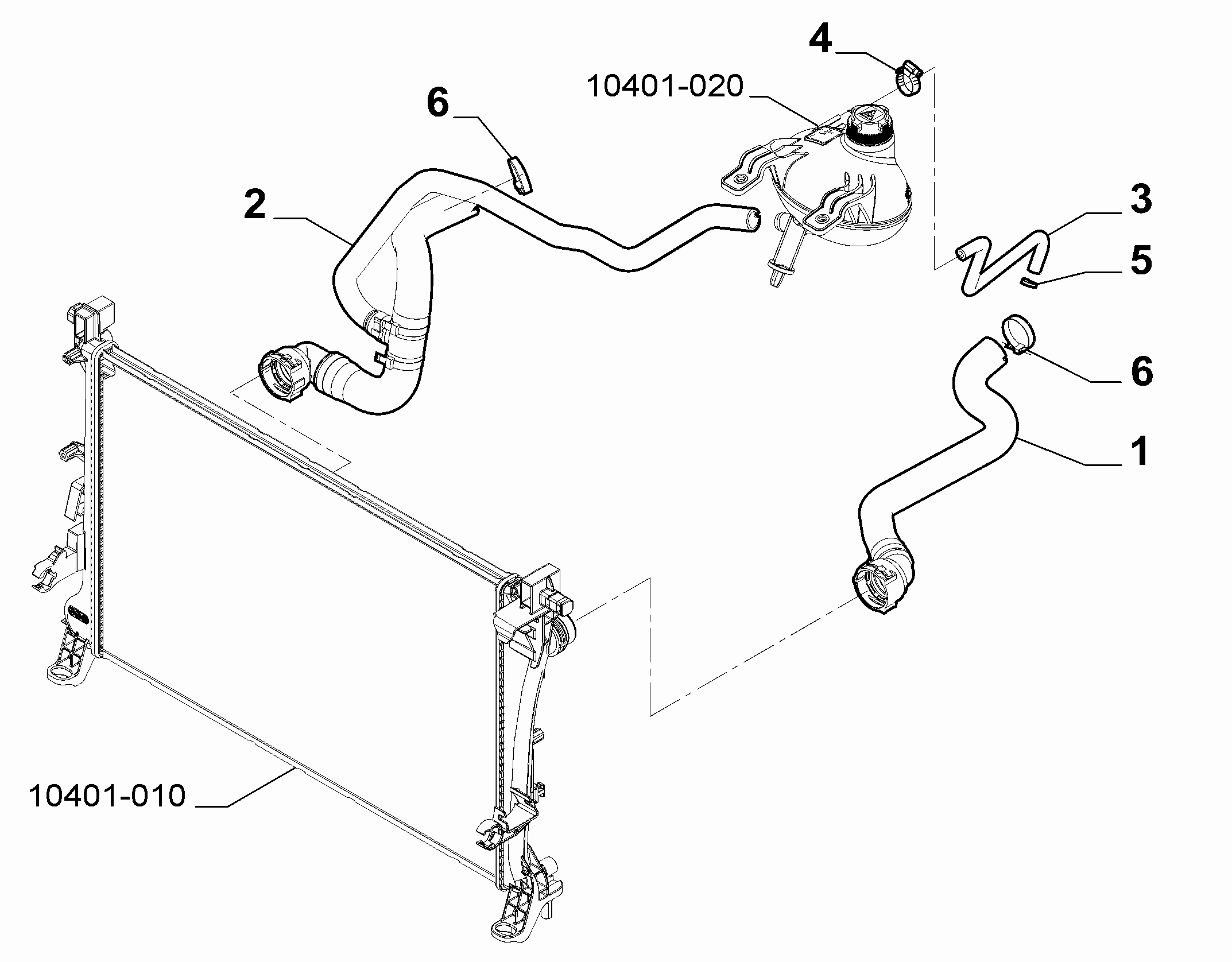 10401-030 RADIATOR PIPING