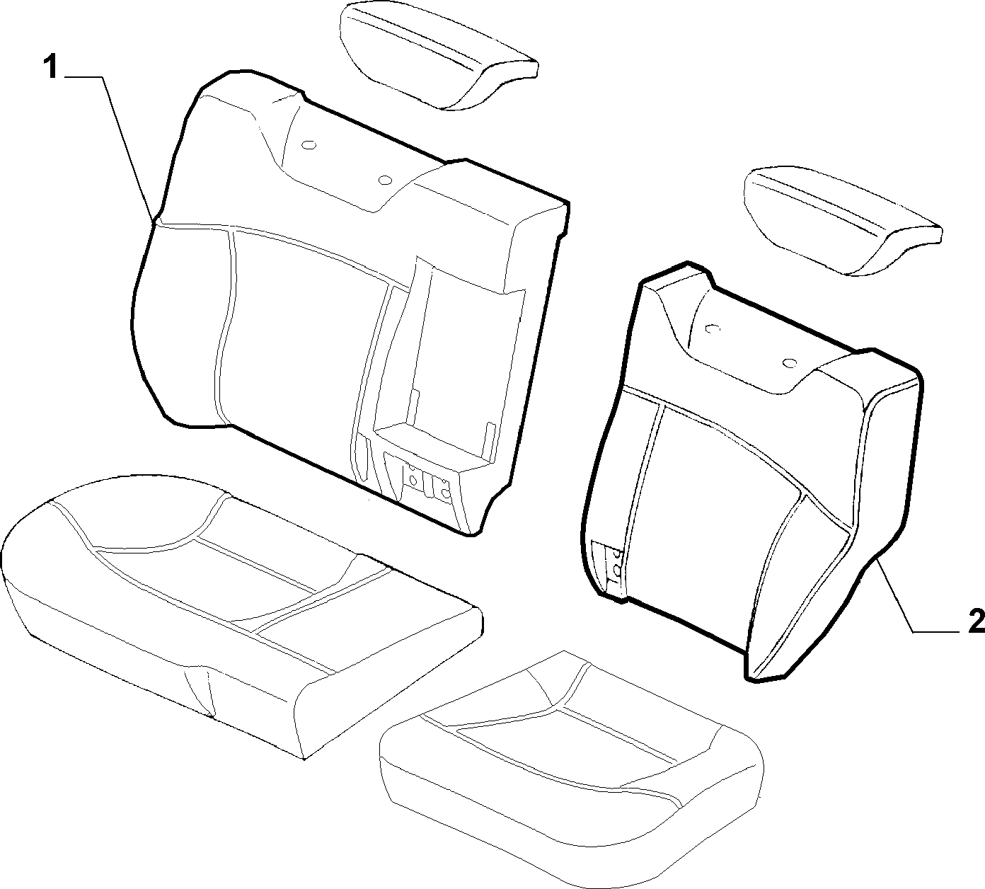 70615/01 REAR SEAT LINING