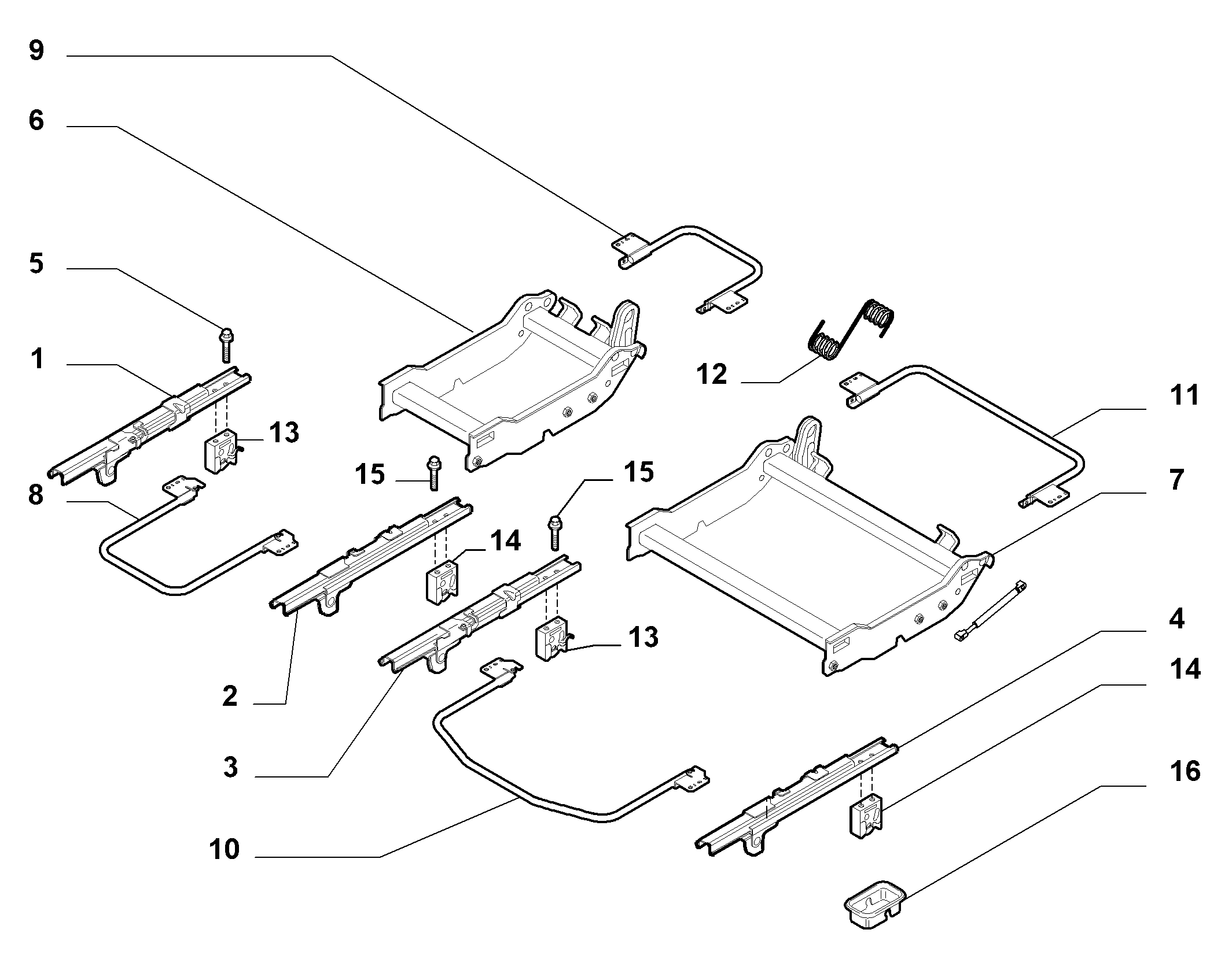 70613/14 REAR SEAT