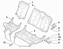 70613/00 REAR SEAT 