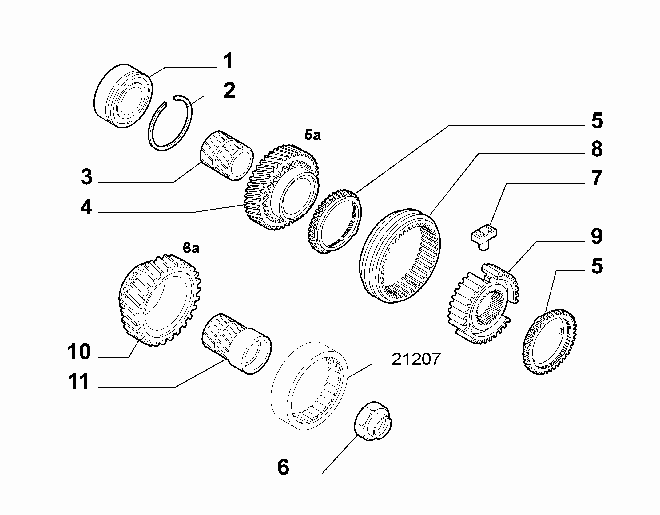 21215-020 GEAR CABLE