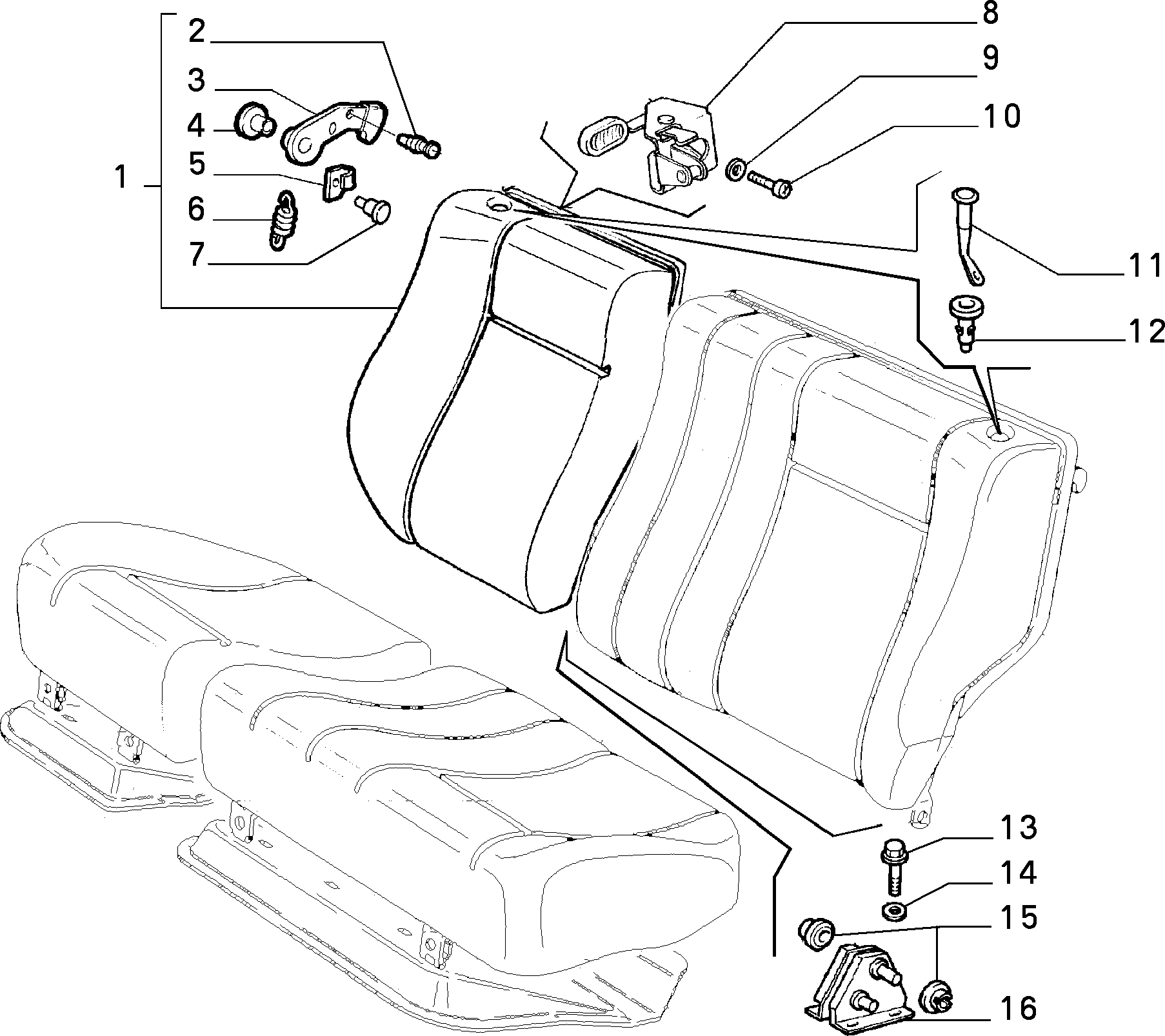 70613/02 REAR SEAT