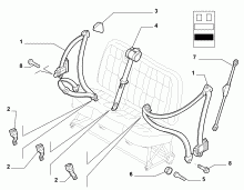 70527-030 THIRD ROW SEAT BELTS