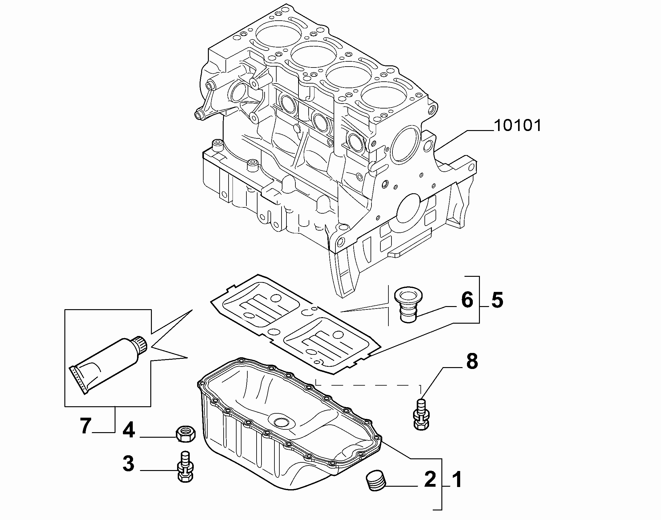 10102-010 OIL CAP AND FLOOR PANEL COVER