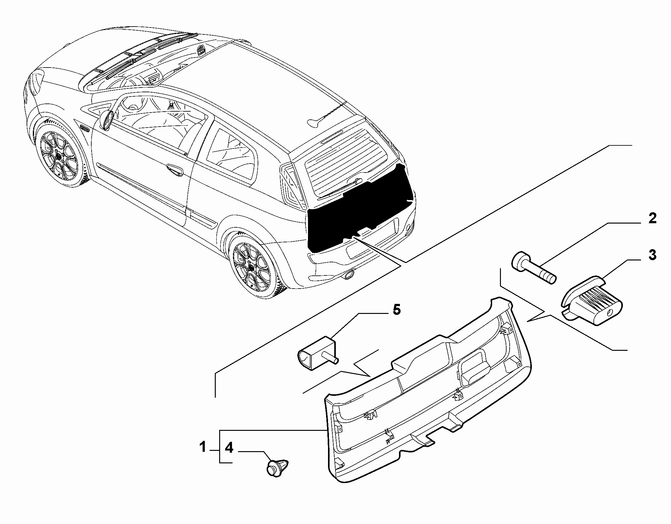70148-030 INTERNAL REAR DOOR LINING