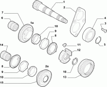 21215-030 SECONDARY SHAFT AND GEAR LEAD