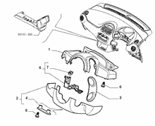 70502-060 STEERING COLUMN GUARDS