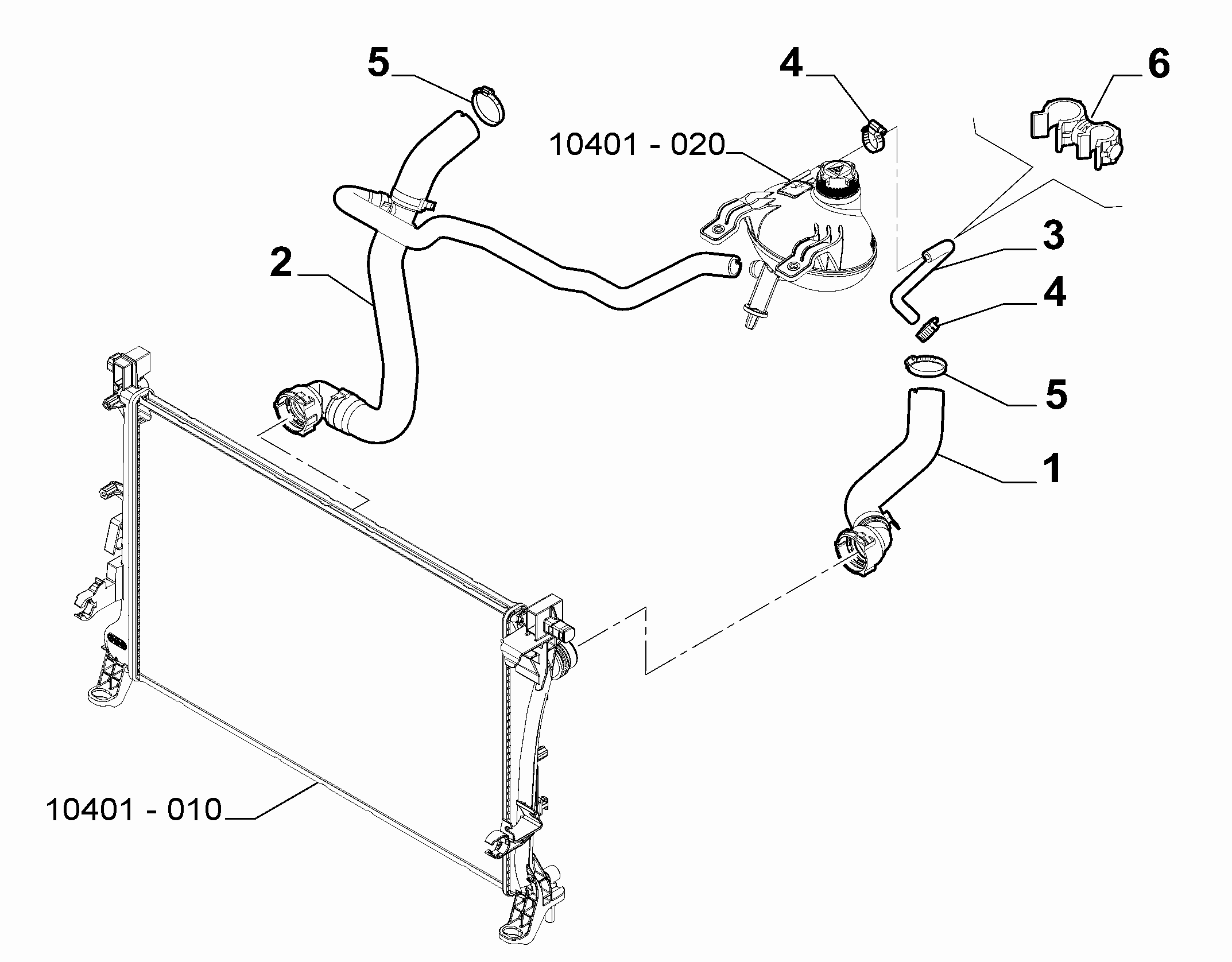 10401-030 RADIATOR PIPING