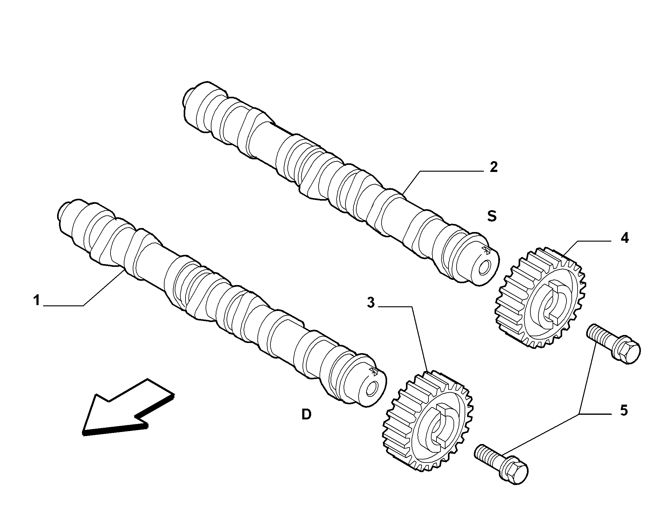 10107-010 CRANKSHAFT AND GEAR TIMING SYSTEM