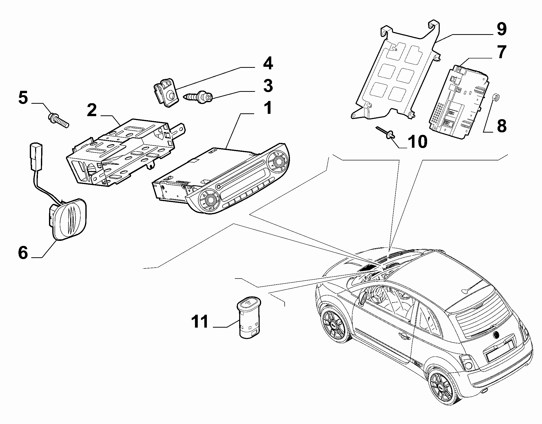 55521-010 RADIO AND AUTOMATED INFO DEVICE 