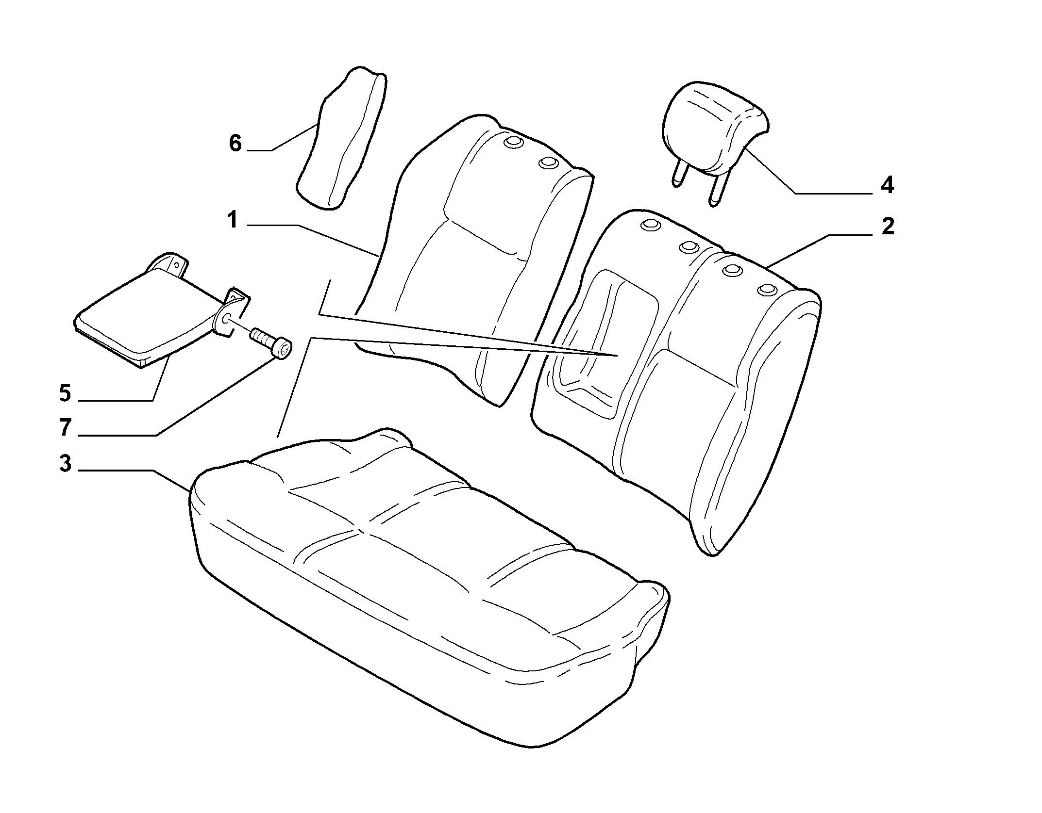 70615/01 REAR SEAT LINING