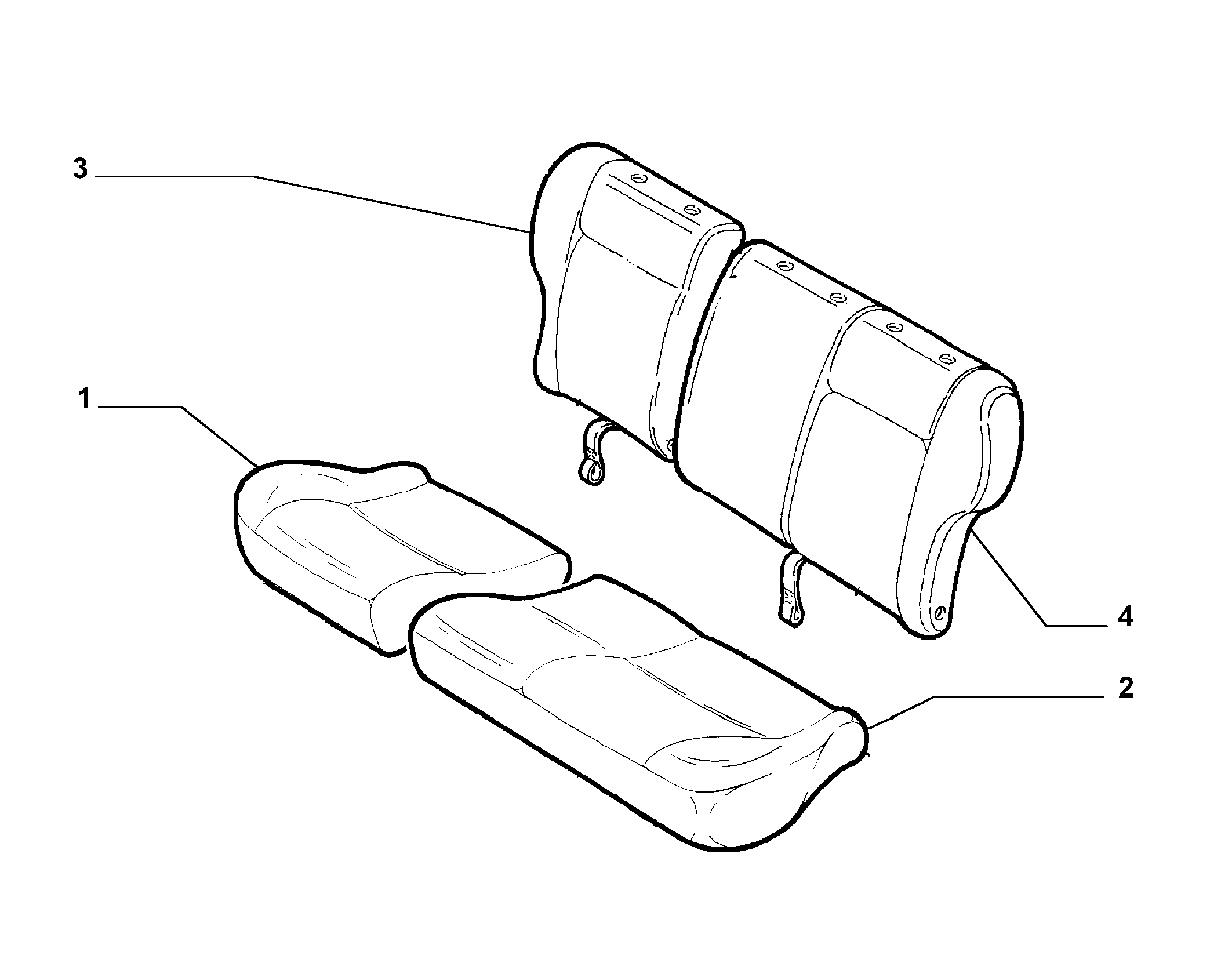 70615/08 REAR SEAT LINING