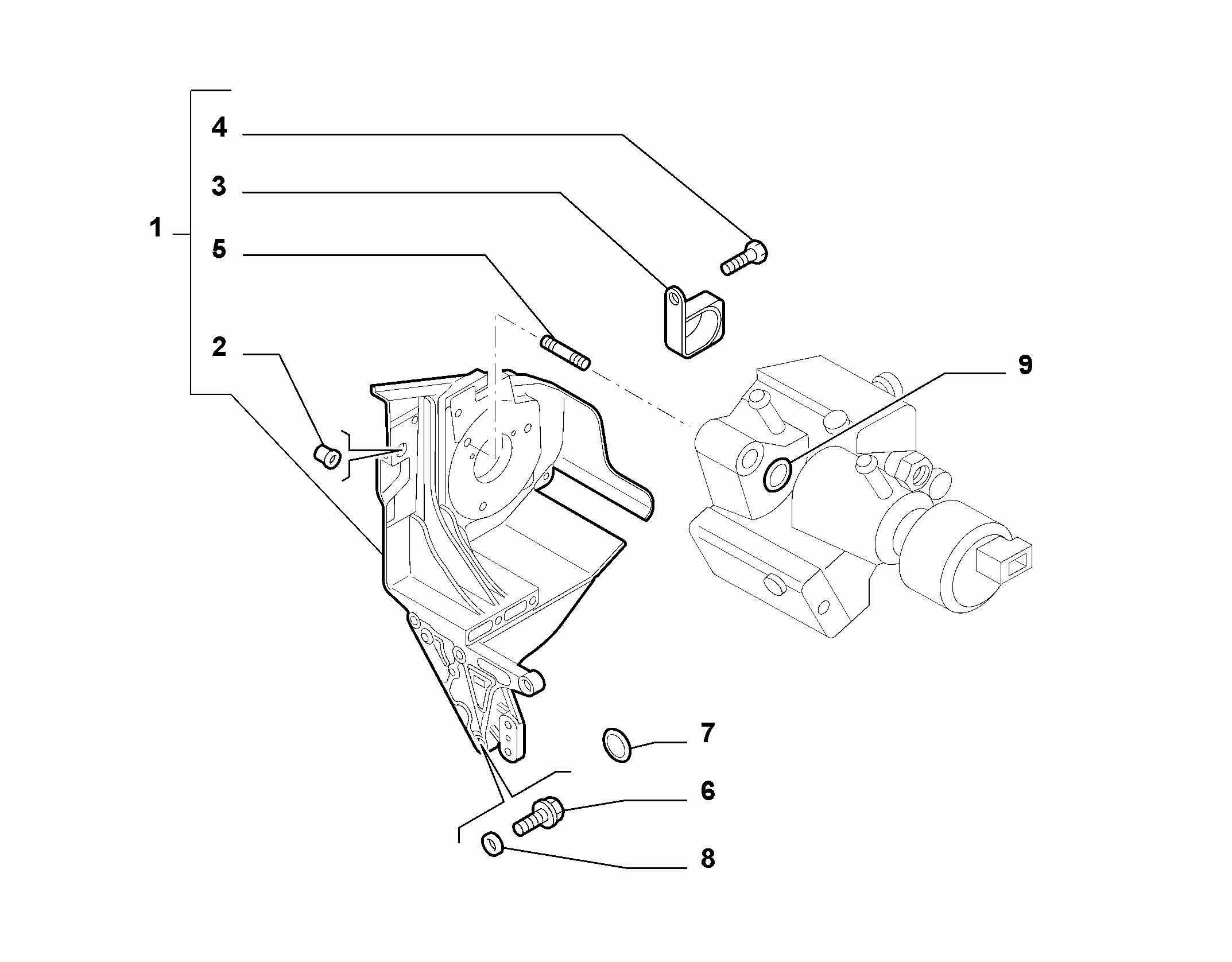 10226-015 ENGINE PUMP SUPPORTS