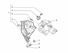 10226-015 ENGINE PUMP SUPPORTS