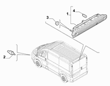 55501-020 REAR WINDOW STOP LIGHT AND SWITCH