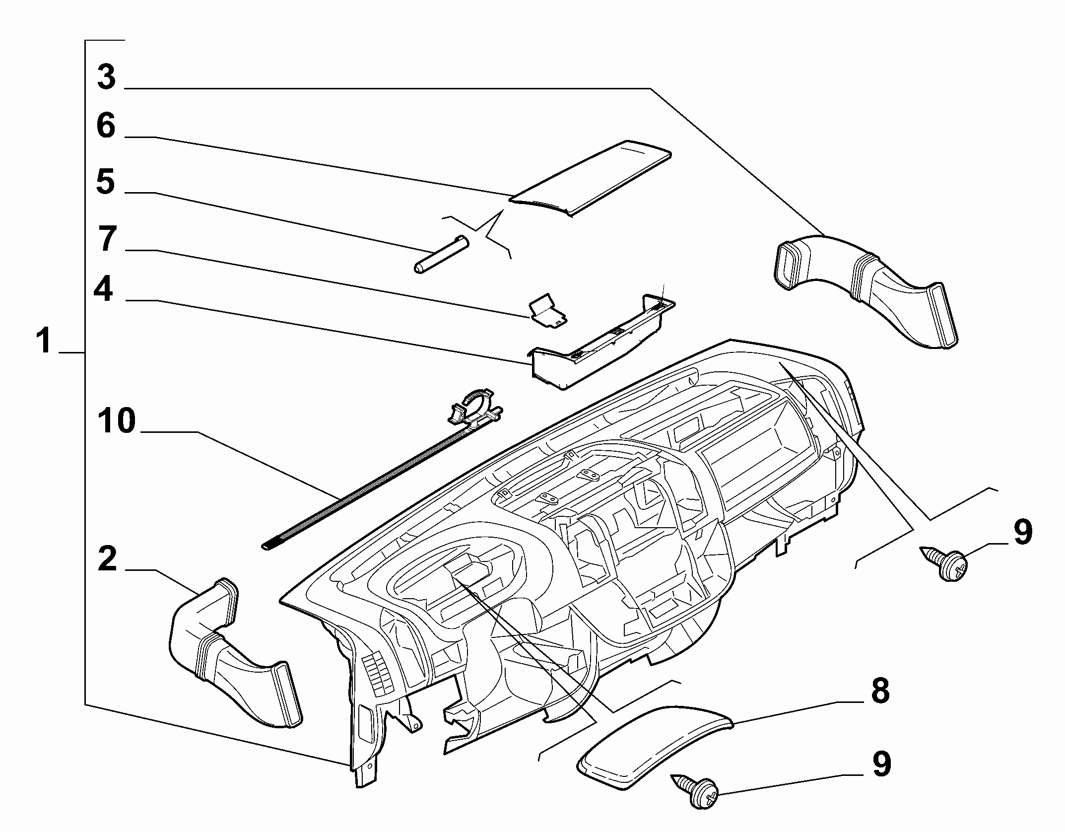 70502-010 DASHBOARD INSTRUMENT HOLDER