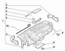 70502-010 DASHBOARD INSTRUMENT HOLDER