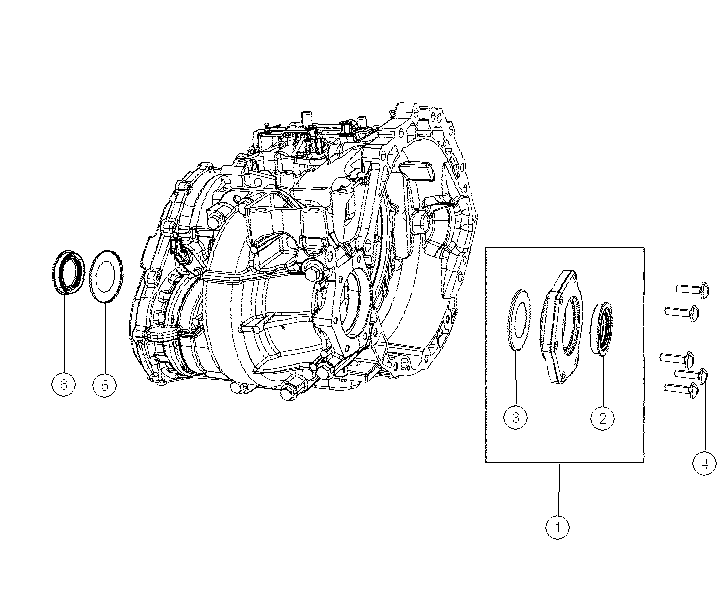 21201-030 AUTOMATIC TRANSMISSION CASE AND COVERS