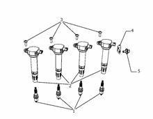 55101-020 SPARK PLUGS AND IGNITION CABLES