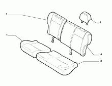 70615/06 REAR SEAT LINING