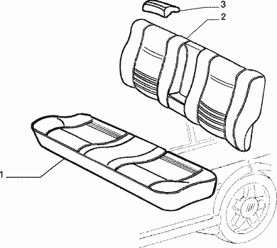 70615/00 REAR SEAT LINING