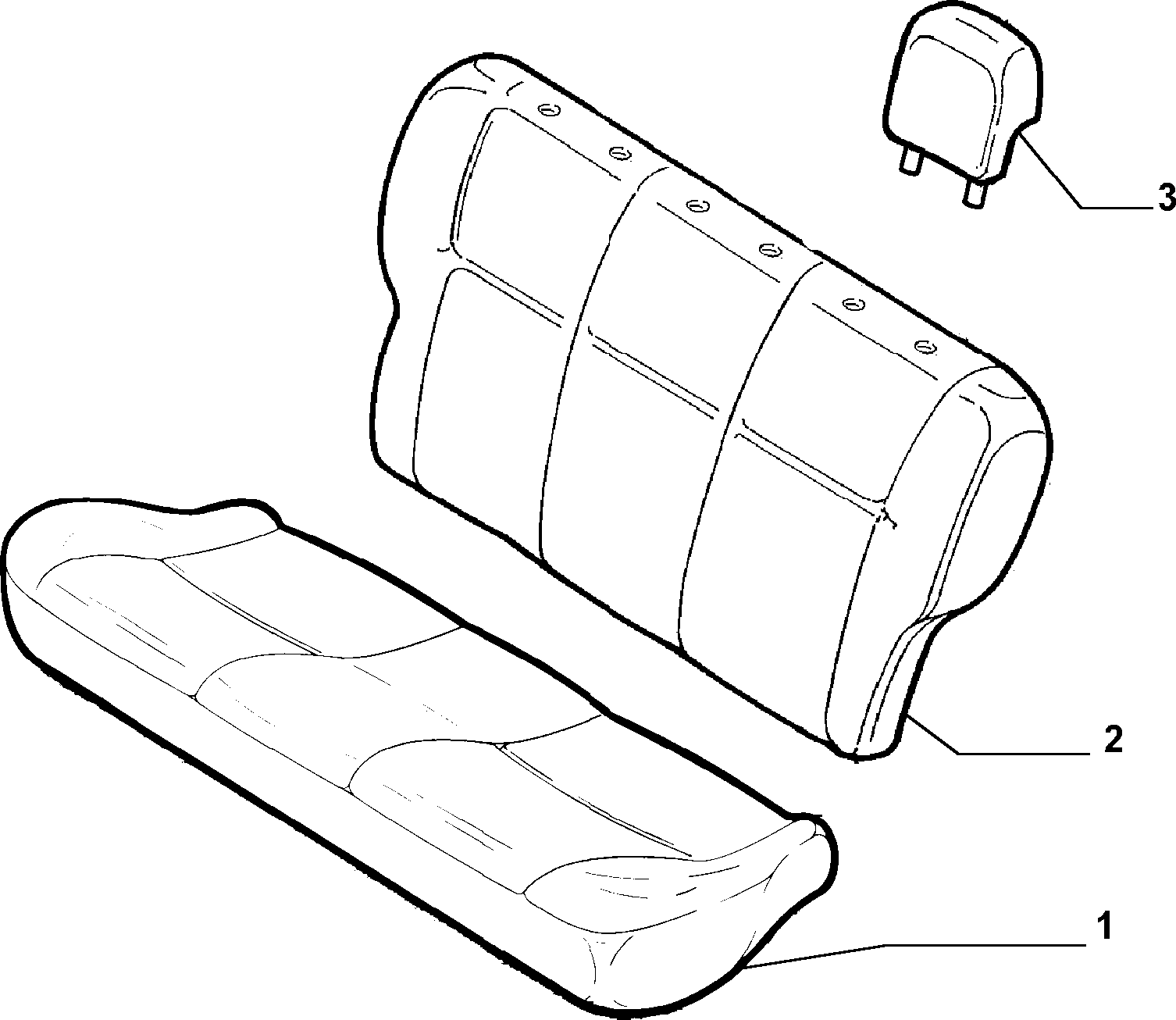 70615/10 REAR SEAT LINING
