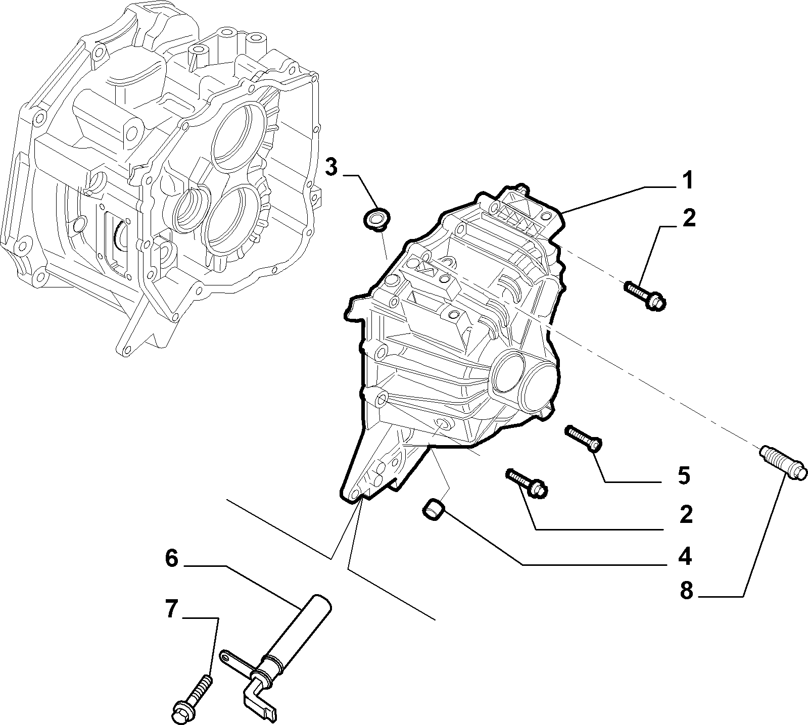 21207-020 GEAR BOX COVERS