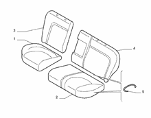 70615-010 REAR SEAT LINING 