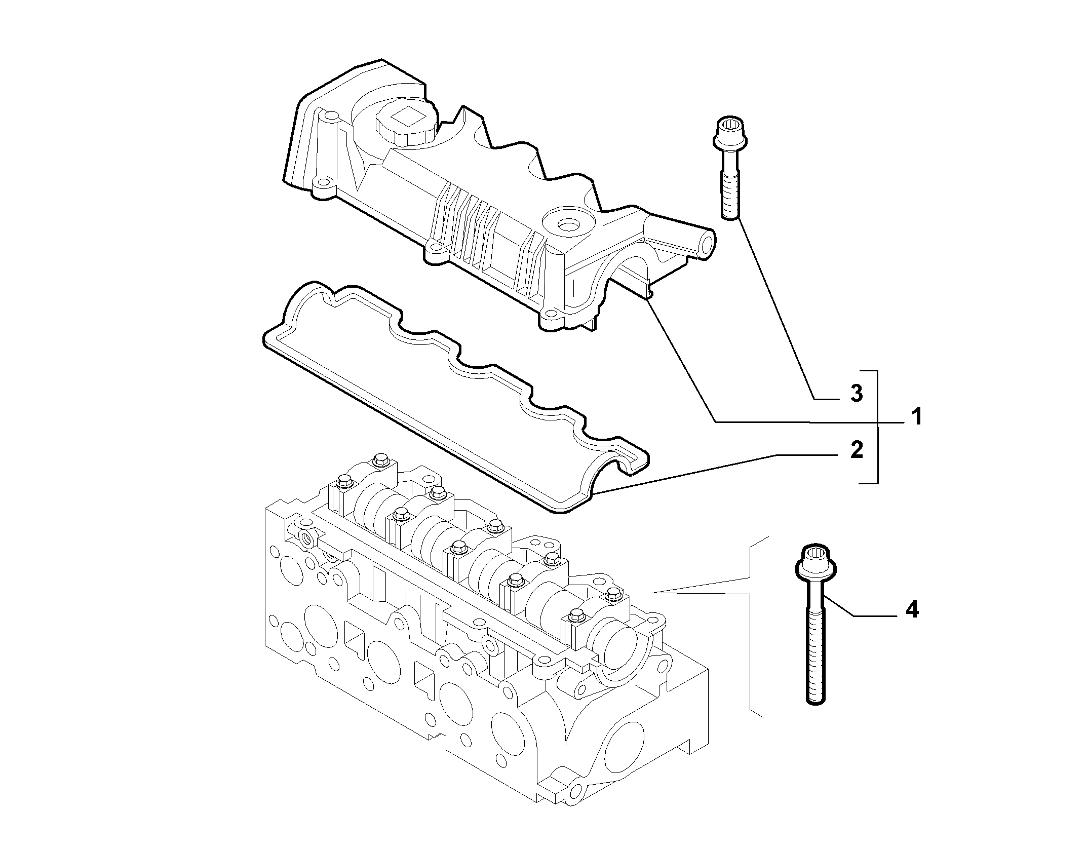 10101-030 CYLINDER HEAD AND GASKET COVERS