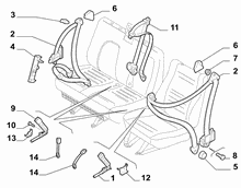 70527-010 FRONT SEAT BELTS