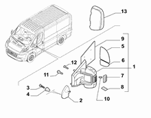70740-020 WING MIRRORS