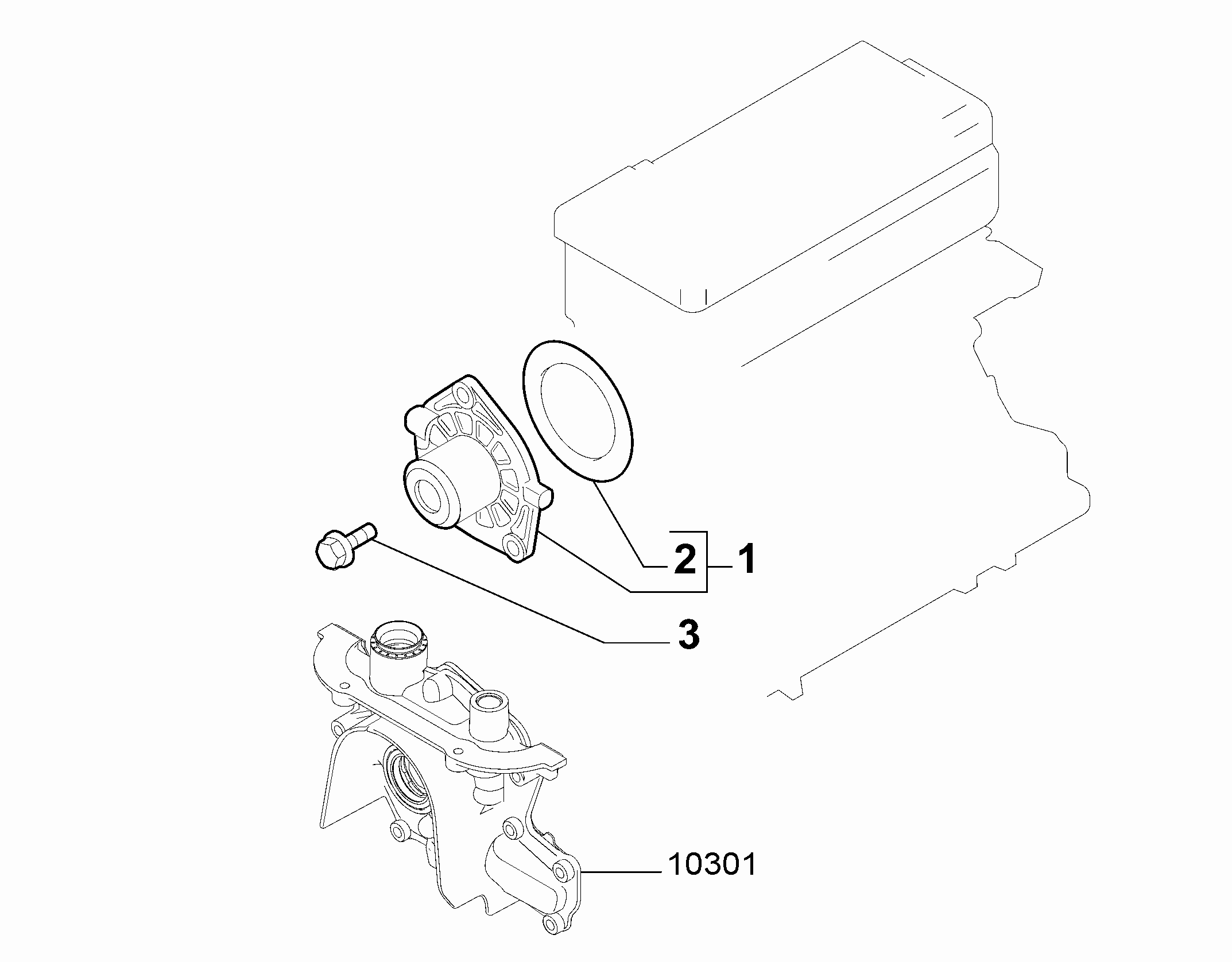10402-010 WATER PUMP AND GASKETS