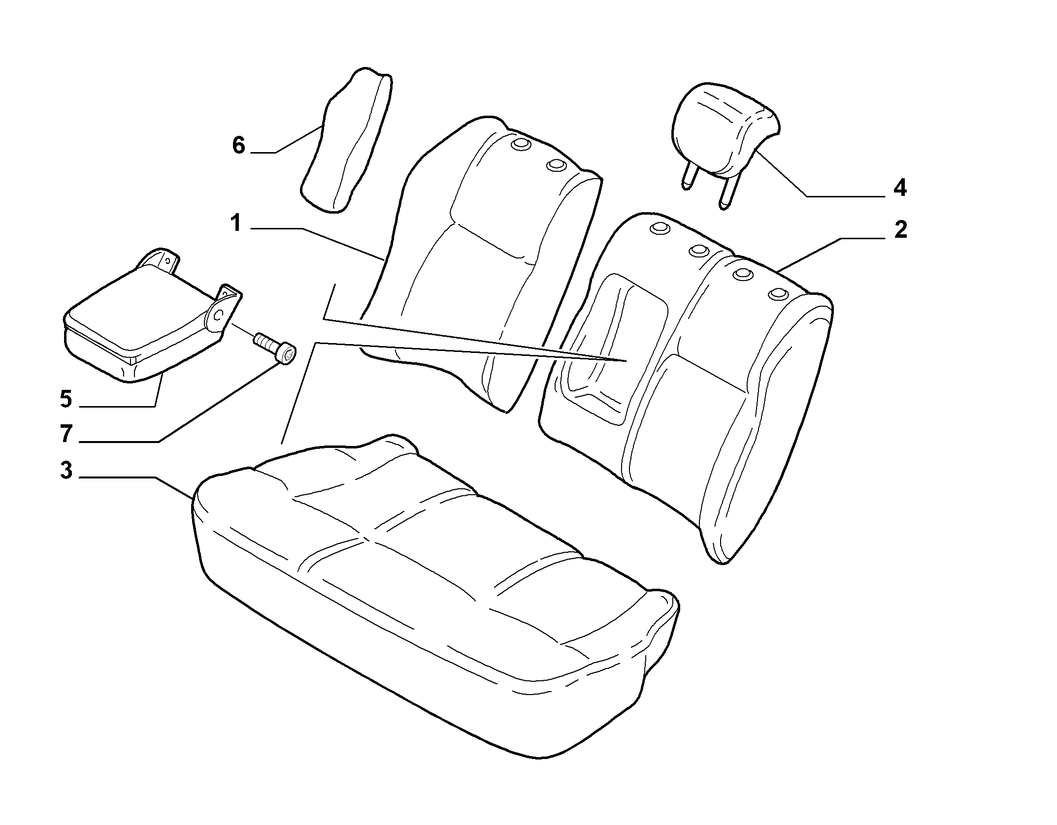 70615/01 REAR SEAT LINING