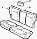 70615/08 REAR SEAT LINING
