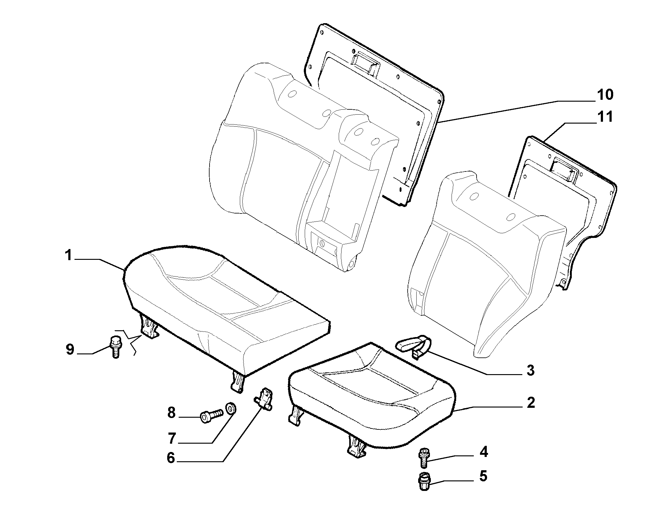 70613/03 REAR SEAT